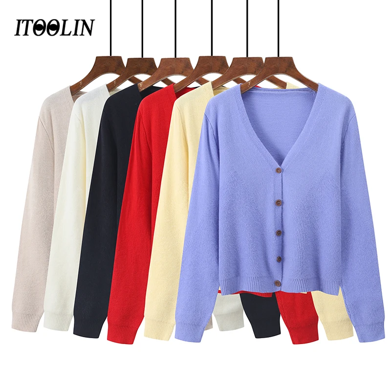 Элегантная женская рубашка ITOOLIN с длинным рукавом, роскошная Осенняя женская одежда 2020, трикотажный кардиган для женской одежды 
Элегантная женская рубашка ITOOLIN с длинным рукавом, роскошная Осенняя женская одежда 2020, трикотажный кардиган для женской одежды