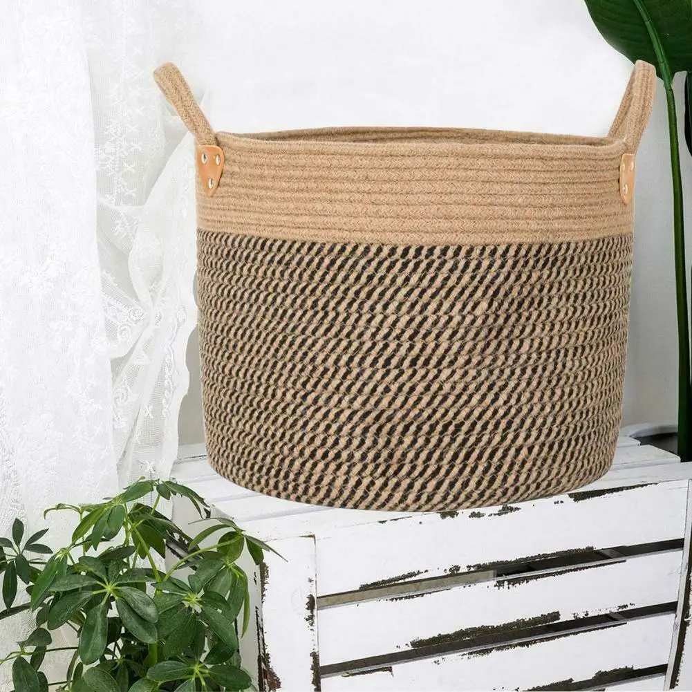 Large Basket Woven Storage Basket with Handles Natural Jute Laundry Basket Toy Towels Blanket Basket Home Decor Gift
Large Basket Woven Storage Basket with Handles Natural Jute Laundry Basket Toy Towels Blanket Basket Home Decor Gift