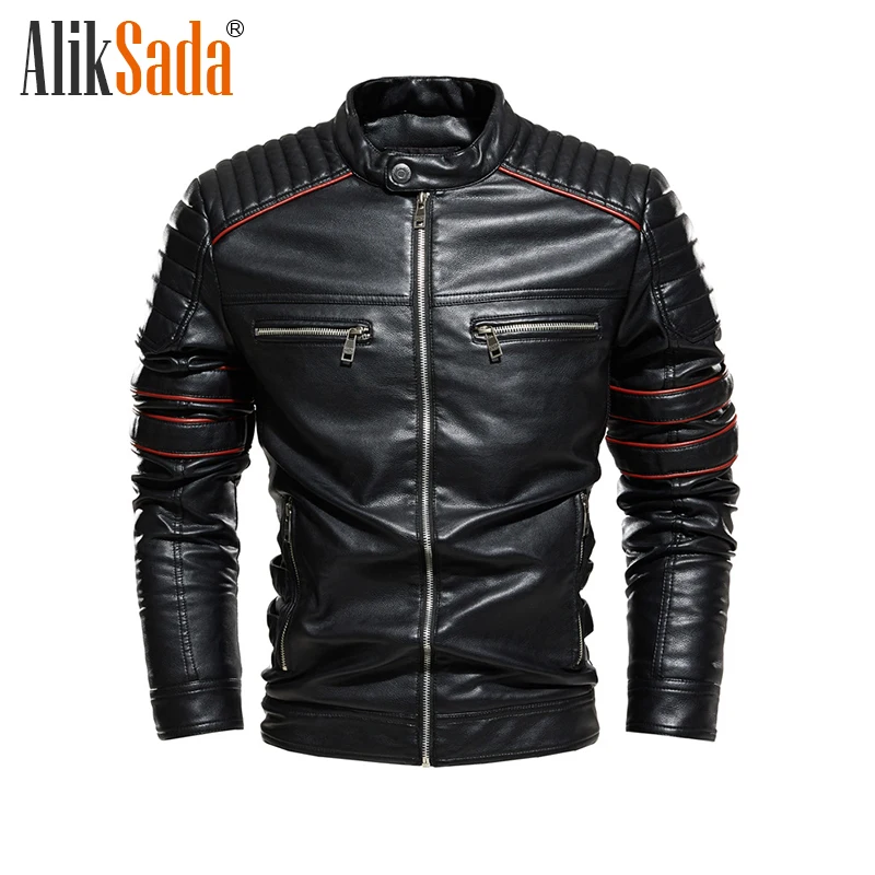 Aliksada мужская кожаная куртка 2021 мужская куртка из искусственной кожи с воротником-стойкой тонкая локомотивная куртка большого размера
Aliksada мужская кожаная куртка 2021 мужская куртка из искусственной кожи с воротником-стойкой тонкая локомотивная куртка большого размера