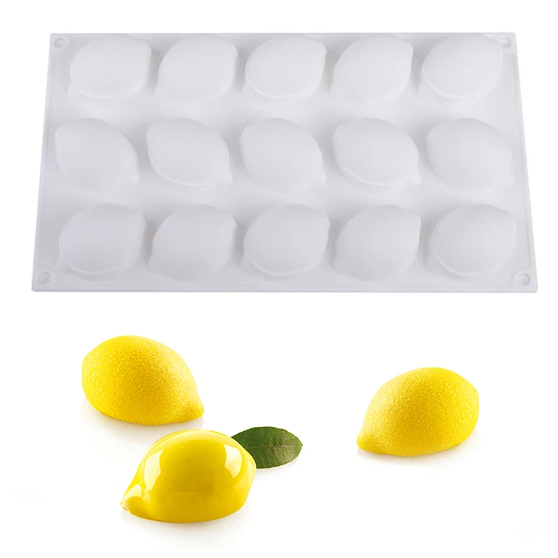 15 Cavity Lemon Shape Silicone Molds Cake Decorating Tools Bakeware French Dessert Mousse 3D Cake Mold DIY Baking Utensils
15 Cavity Lemon Shape Silicone Molds Cake Decorating Tools Bakeware French Dessert Mousse 3D Cake Mold DIY Baking Utensils