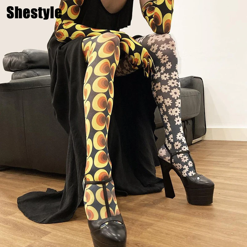 Женские прозрачные леггинсы Shestyle, сетчатые Лоскутные пикантные чулки с цветочным принтом в клетку, эластичные брюки
Женские прозрачные леггинсы Shestyle, сетчатые Лоскутные пикантные чулки с цветочным принтом в клетку, эластичные брюки