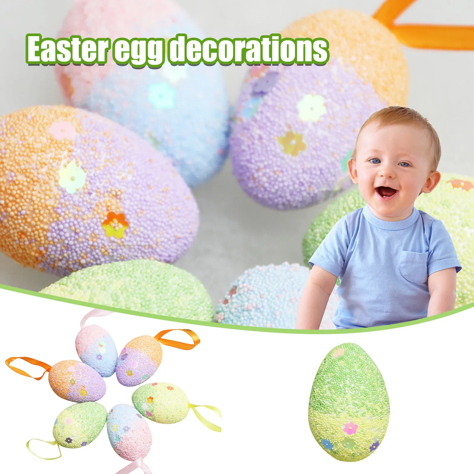 Easter Egg Hangings Easter DIY Eggs Toys Kids Egg Toys Party Home Furnishing Pendants Foam Decorations Droshipping
Easter Egg Hangings Easter DIY Eggs Toys Kids Egg Toys Party Home Furnishing Pendants Foam Decorations Droshipping