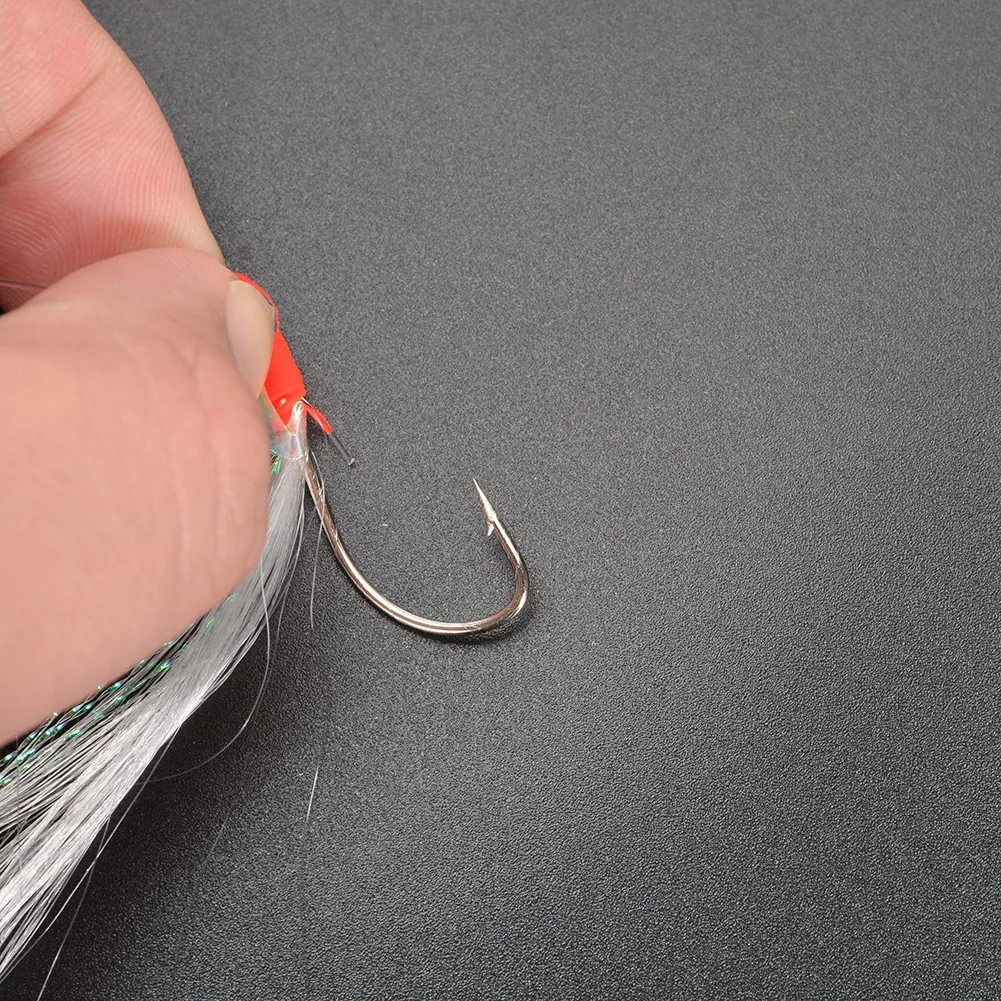 5Pcs Bionic Fish Skin Shrimp Crystal Fish Hook High Carbon Steel Fishing Hook Sea Luminous Mackerel Feathers Bass Lure Fish Hook
5Pcs Bionic Fish Skin Shrimp Crystal Fish Hook High Carbon Steel Fishing Hook Sea Luminous Mackerel Feathers Bass Lure Fish Hook