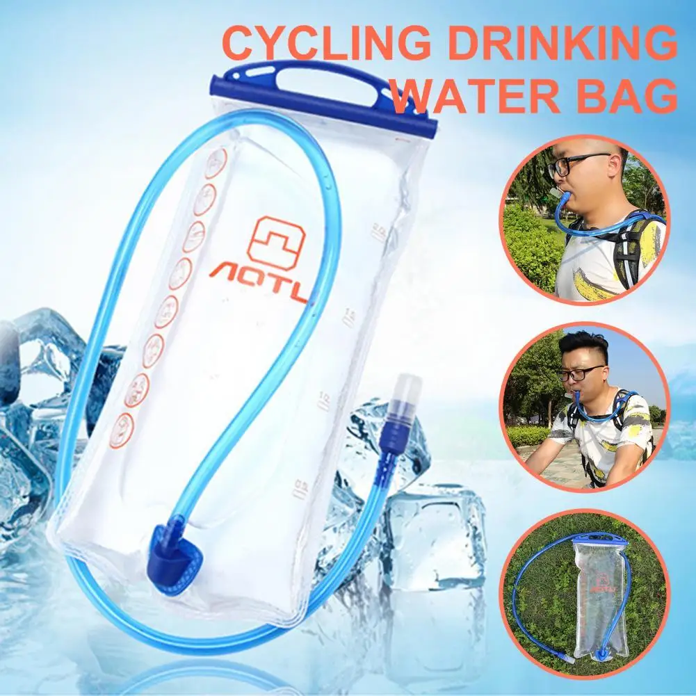 

2L AOTU Outdoor Sports Water Bottle Transparent Drink Storage Cup with Straws for Cycling Water Bag Outdoor Sports Drink Water S