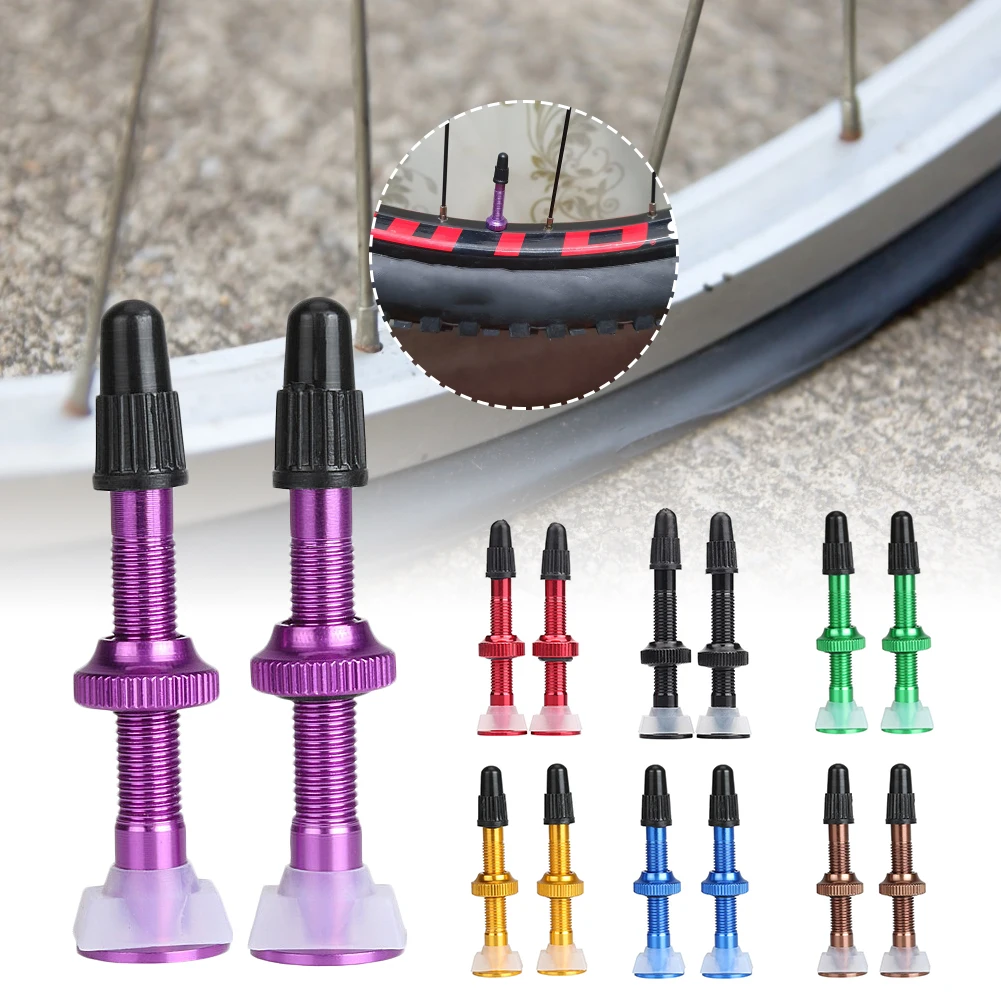 2pcs 40mm Bicycle Tubeless Valve Stem F/V Presta Valve Aluminum Alloy Tubless Tire Valve With Cap Mountain Bike Road Bike Parts
2pcs 40mm Bicycle Tubeless Valve Stem F/V Presta Valve Aluminum Alloy Tubless Tire Valve With Cap Mountain Bike Road Bike Parts