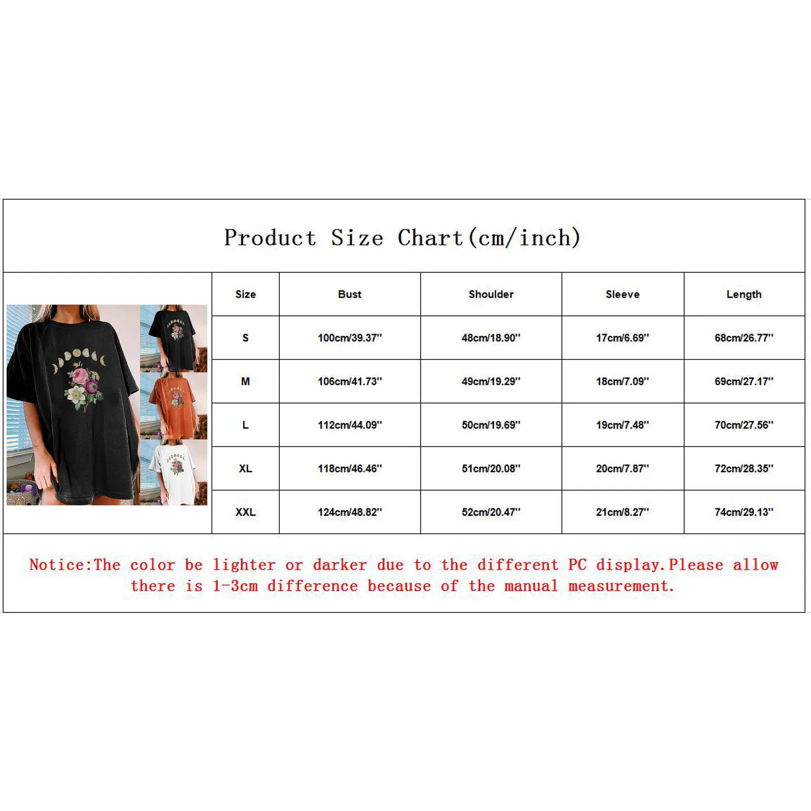 Women's Casual funny flower Printed t shirts summer 2021Pattern Casual Short Sleeve Tops round neck camisetas de mujer#40
Women's Casual funny flower Printed t shirts summer 2021Pattern Casual Short Sleeve Tops round neck camisetas de mujer#40