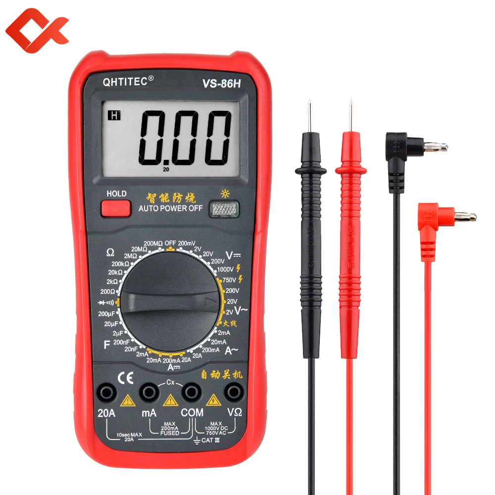 Цифровой мультиметр QHTITEC VS86H портативный измеритель напряжения постоянного и