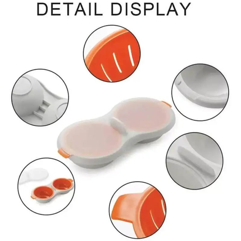 1PC Edible Silicone Drain Egg Boiler Two-layer Kitchen Tool Breakfast Egg Mold Form Perfectly Poaches Draining Egg Boiler
1PC Edible Silicone Drain Egg Boiler Two-layer Kitchen Tool Breakfast Egg Mold Form Perfectly Poaches Draining Egg Boiler