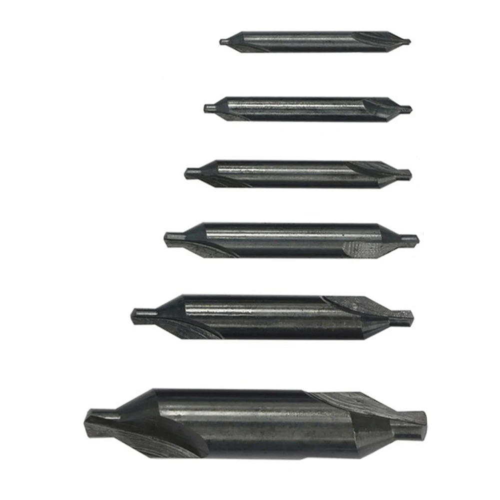 6PCS HSS Double Ended Center Drill Combined Lathe Mill Tackle Kits Set 1.0 /1.5/ 2/ 2.5/ 3.5/ 5.0 Mm For Drilling Tools
6PCS HSS Double Ended Center Drill Combined Lathe Mill Tackle Kits Set 1.0 /1.5/ 2/ 2.5/ 3.5/ 5.0 Mm For Drilling Tools
