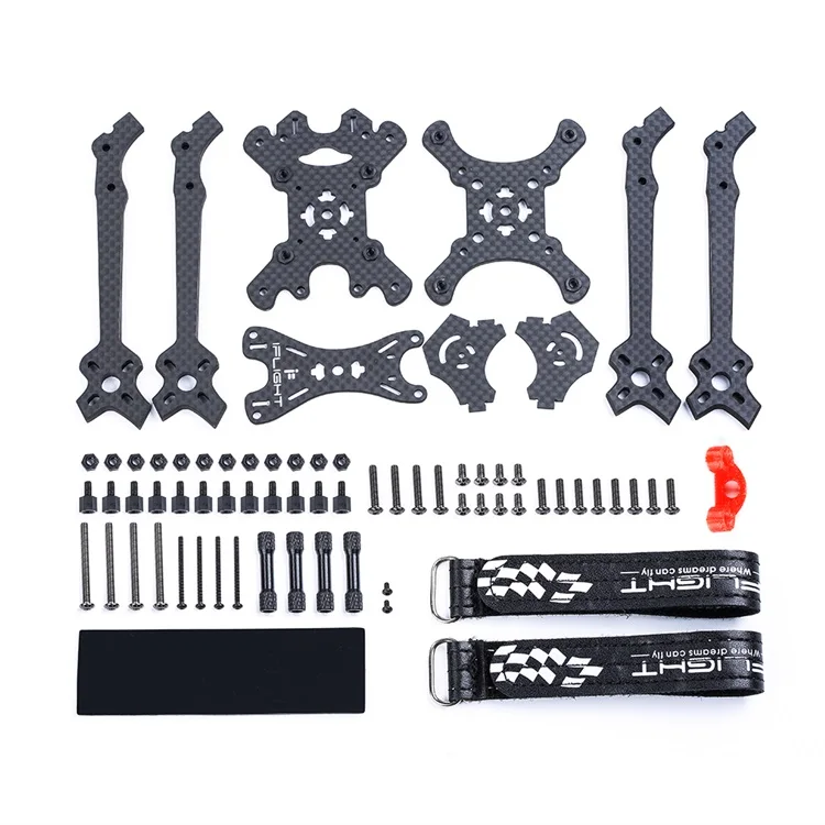 IFlight Dove V3 218mm 5inch 5mm Arm Carbon Fiber Stretch X FPV Frame for FPV Racing Freestyle 4S 6S Drones Fits 20/30.5mm Stack
IFlight Dove V3 218mm 5inch 5mm Arm Carbon Fiber Stretch X FPV Frame for FPV Racing Freestyle 4S 6S Drones Fits 20/30.5mm Stack