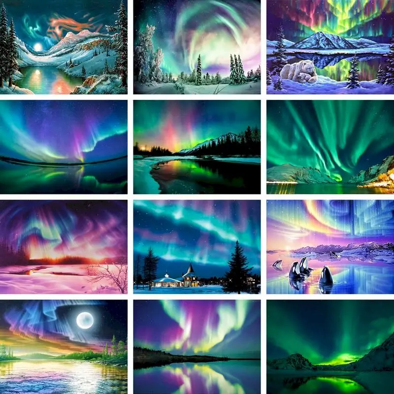 GATYZTORY 60x75cm DIY Painting By Numbers Aurora Picture Coloring Landscape HandPainted Oil Painting Unique Gift Home Decor
GATYZTORY 60x75cm DIY Painting By Numbers Aurora Picture Coloring Landscape HandPainted Oil Painting Unique Gift Home Decor