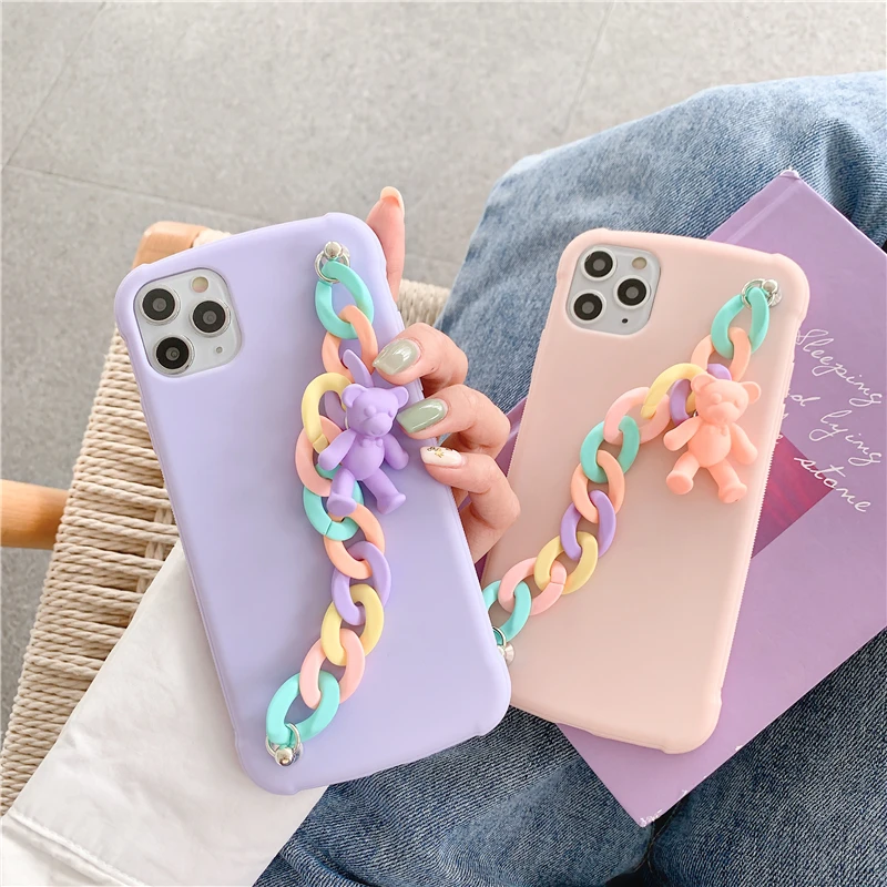 Qianliyao 3D Rainbow Acrylic Bracelet Bear Phone Case For iphone 12 11 Pro Max 7 8 Plus X XS Max XR SE 2020 Soft Back Cover 
Qianliyao 3D Rainbow Acrylic Bracelet Bear Phone Case For iphone 12 11 Pro Max 7 8 Plus X XS Max XR SE 2020 Soft Back Cover