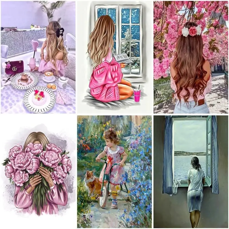 CHENISTORY Diy 5D Diamond Painting Full Drill Square Girl Diamond Embroidery Rhinestones Mosaic Figure Home Decortion 40x50cm
CHENISTORY Diy 5D Diamond Painting Full Drill Square Girl Diamond Embroidery Rhinestones Mosaic Figure Home Decortion 40x50cm