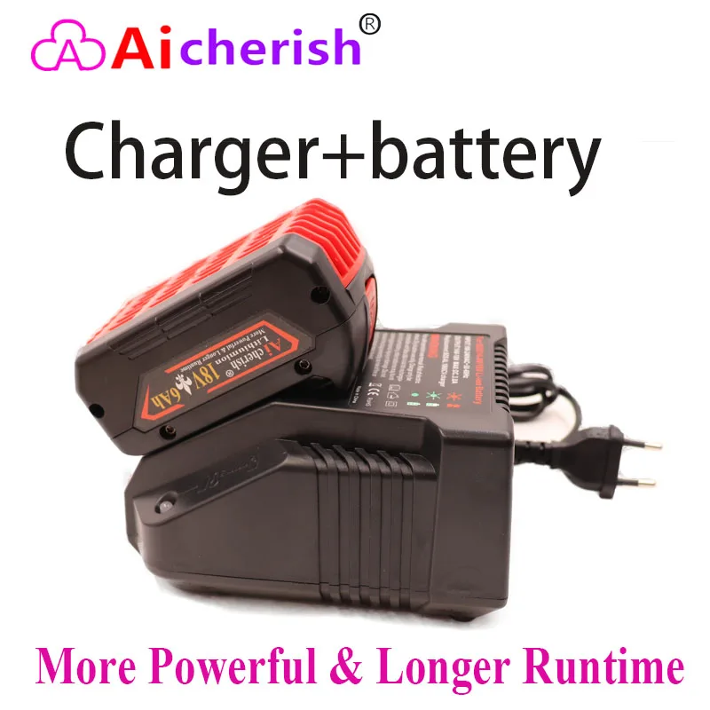 18650 Lithium-ion Rechargeable Battery 18V 6000mAh Bosch Drill Charger BAT609 BAT609G BAT618 BAT618G BAT614 Charger 18V
18650 Lithium-ion Rechargeable Battery 18V 6000mAh Bosch Drill Charger BAT609 BAT609G BAT618 BAT618G BAT614 Charger 18V