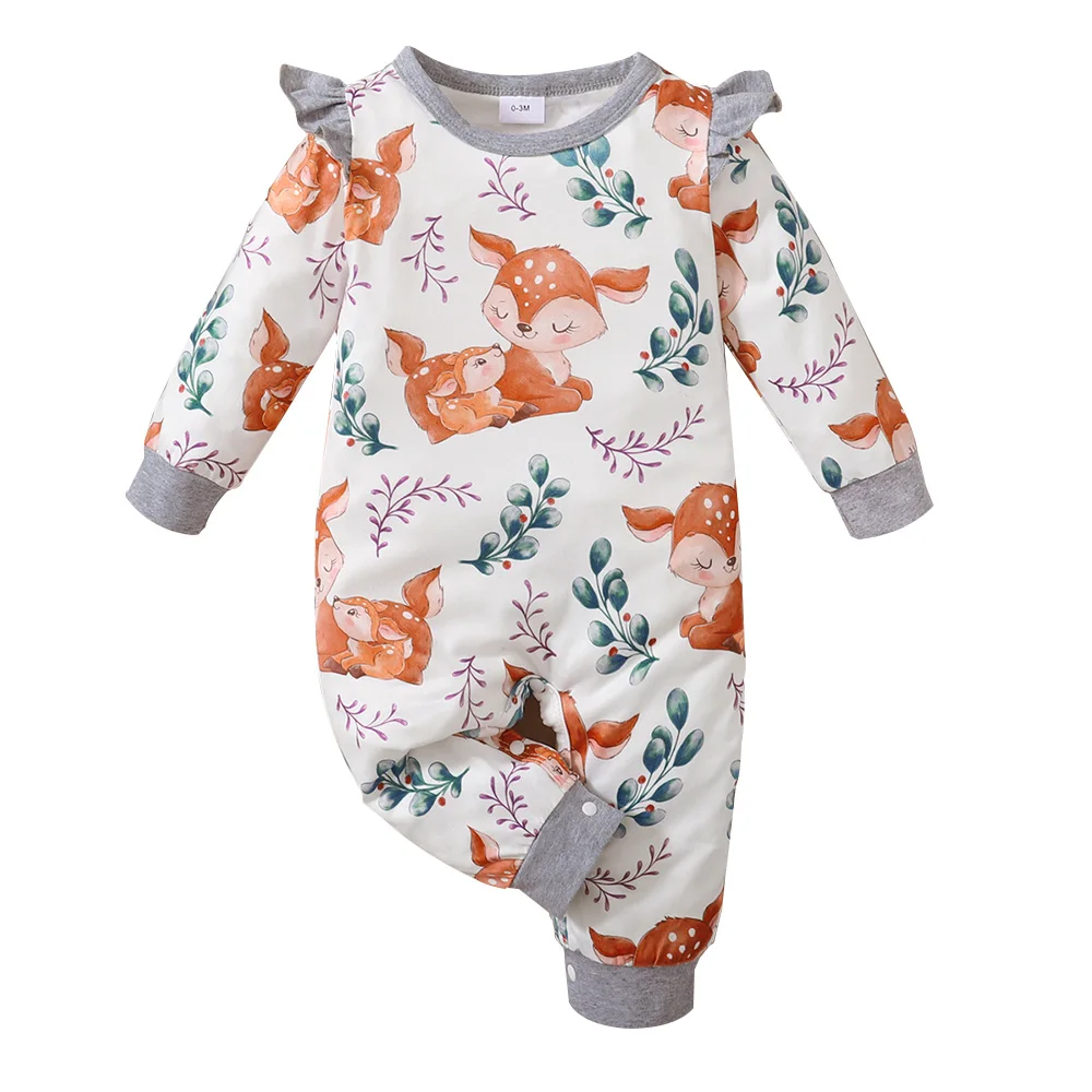 Newborn Baby Rompers Animal Print O-Neck Ruffle Baby Knitted Spring/Autumn Round Neck Long Sleeve Fashion Baby Bodysuit Playsuit
Newborn Baby Rompers Animal Print O-Neck Ruffle Baby Knitted Spring/Autumn Round Neck Long Sleeve Fashion Baby Bodysuit Playsuit