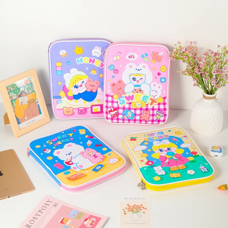 New 11" Cartoon Waterproof Laptop Sleeve Bag For Korea Bear Rabbit Mac Ipad Air Pro 9.7 10.5 10.8 12 Inch Leather Pouch For IPAD
New 11" Cartoon Waterproof Laptop Sleeve Bag For Korea Bear Rabbit Mac Ipad Air Pro 9.7 10.5 10.8 12 Inch Leather Pouch For IPAD