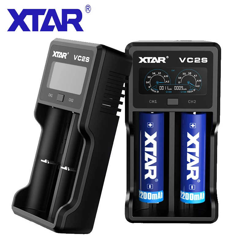 XTAR VC2S Battery Charger Charging 1.2V NIMH AAAA 3.6V Li-Ion 10400-26650 Batteries USB Charger Power Bank Display 18650 Charger
XTAR VC2S Battery Charger Charging 1.2V NIMH AAAA 3.6V Li-Ion 10400-26650 Batteries USB Charger Power Bank Display 18650 Charger