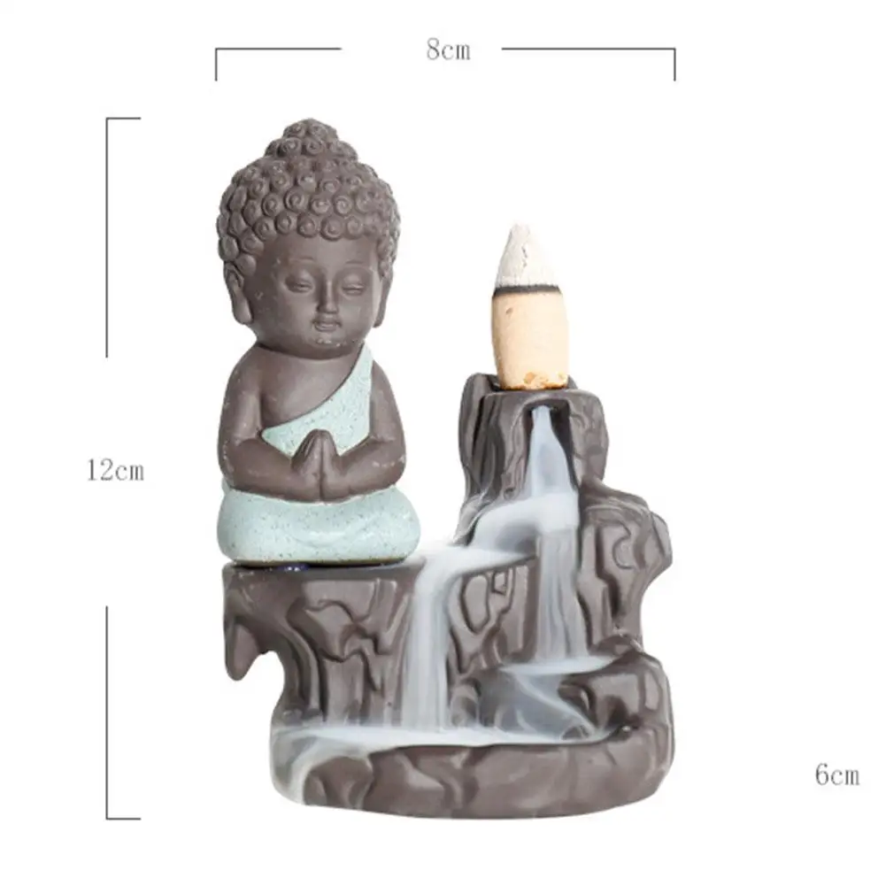 Monk Ceramic Buddha Incense Backflow Burner Cones Home Teahouse Table Decor Gift For Father
Monk Ceramic Buddha Incense Backflow Burner Cones Home Teahouse Table Decor Gift For Father