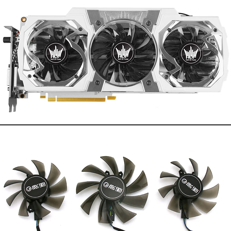3 шт./лот FY09015L12LPA FY08015L12LPA 85 мм вентилятор охлаждения для GALAXY GEFORCE GTX 970 980 TI HOF замена