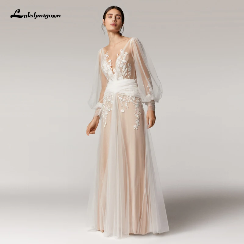 Vintage Lace Champagne Wedding Dresses Lace Appliques Long Sleeve Wedding Gowns Hochzeit Longue Robe 2021 New Arrival
Vintage Lace Champagne Wedding Dresses Lace Appliques Long Sleeve Wedding Gowns Hochzeit Longue Robe 2021 New Arrival