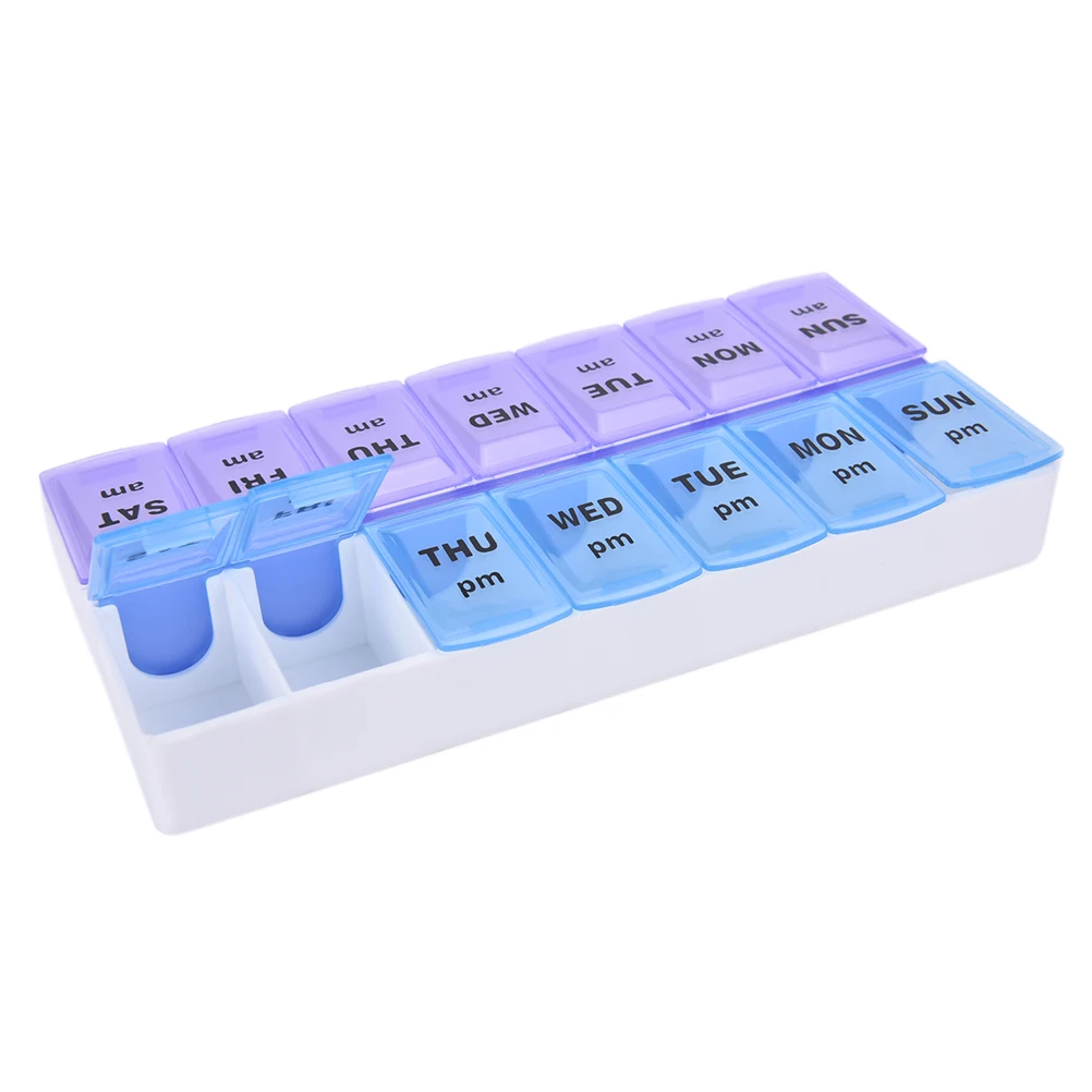 7/14/21/28 Grids 7 Days Weekly Pill Case Box Medicine Box Holder Storage Organizer Container Case Dispenser Pill Box Splitters
7/14/21/28 Grids 7 Days Weekly Pill Case Box Medicine Box Holder Storage Organizer Container Case Dispenser Pill Box Splitters