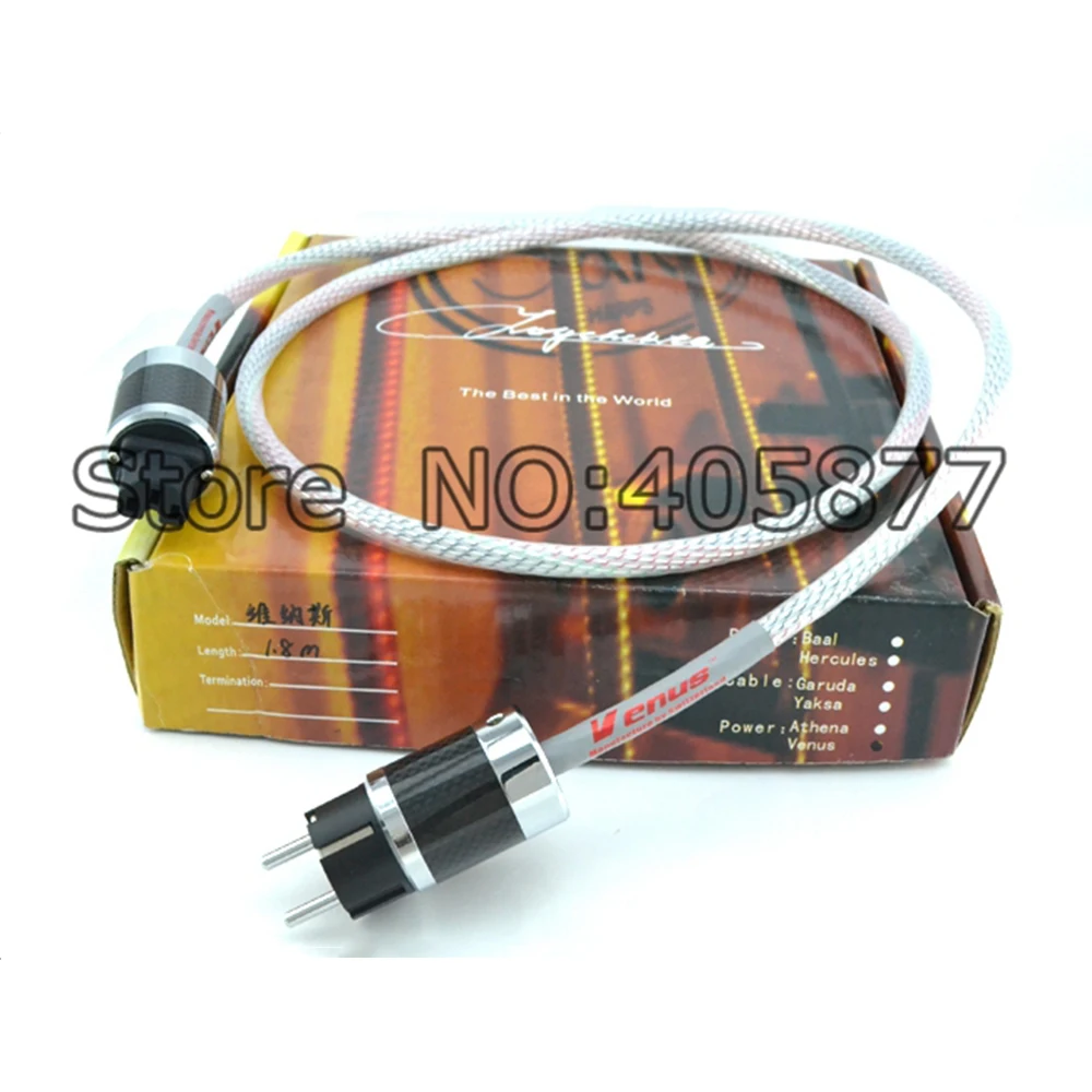 Power Cord 13 solid extruded silver 16 AWG Power cable with Carbon fiber Rhodium plated EU power plug 2M
Power Cord 13 solid extruded silver 16 AWG Power cable with Carbon fiber Rhodium plated EU power plug 2M