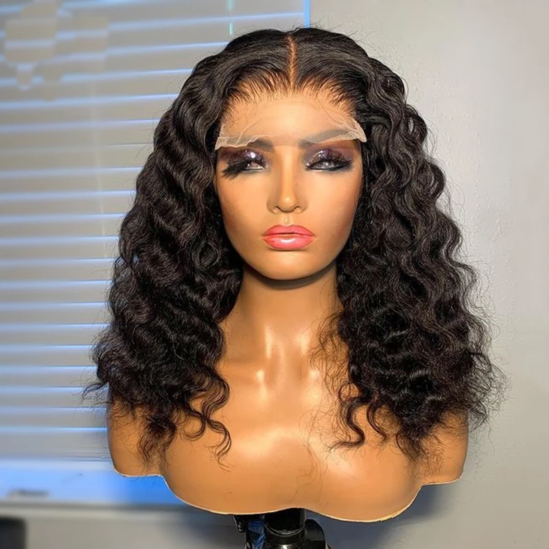 Middle Part 180%Density 12Inch Short Loose Wave Natural Hairline Transparent 13x4 Lace Front Wig For Black Women BabyHair 
Middle Part 180%Density 12Inch Short Loose Wave Natural Hairline Transparent 13x4 Lace Front Wig For Black Women BabyHair