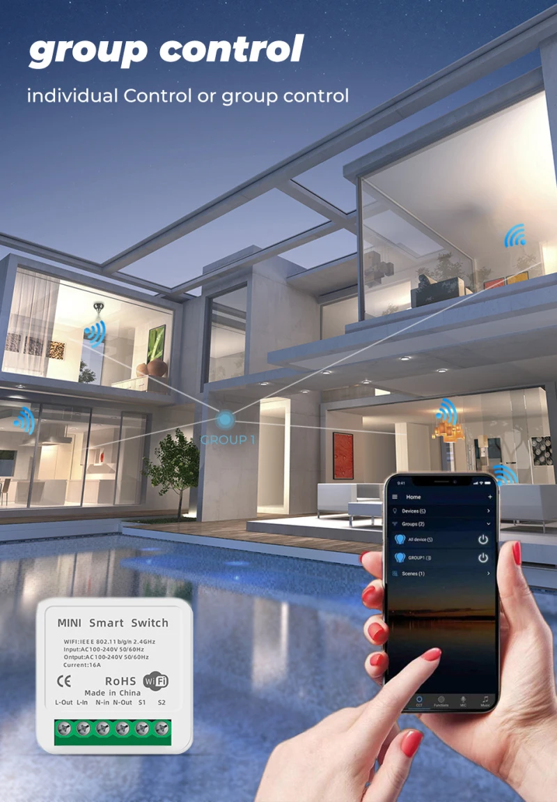10PCS 16A Mini Wifi Smart Automation Life Module Smart Switch Timer Supports 2 Way Control With Alexa Google Home Smart Life App
10PCS 16A Mini Wifi Smart Automation Life Module Smart Switch Timer Supports 2 Way Control With Alexa Google Home Smart Life App