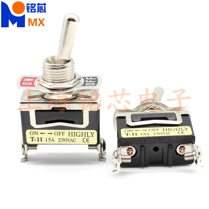 Оригинальный Новый кнопочный переключатель 100%, 2-контактный однополюсный переключатель с головкой 15а T-11BS 
Оригинальный Новый кнопочный переключатель 100%, 2-контактный однополюсный переключатель с головкой 15а T-11BS