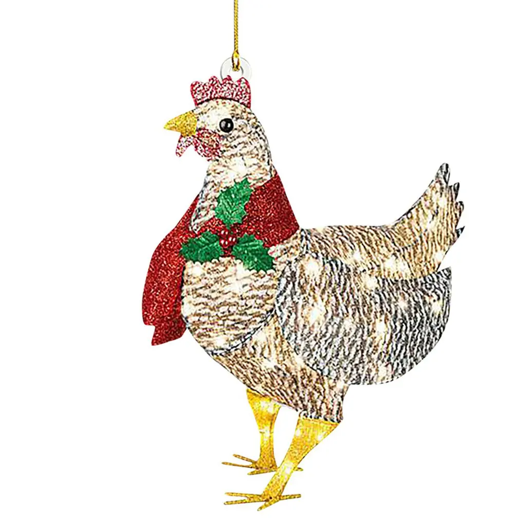 Christmas Chicken Ornaments Christmas Tree Decorations Christmas Ornament Personalized Product For Family Light-Up Chicken
Christmas Chicken Ornaments Christmas Tree Decorations Christmas Ornament Personalized Product For Family Light-Up Chicken