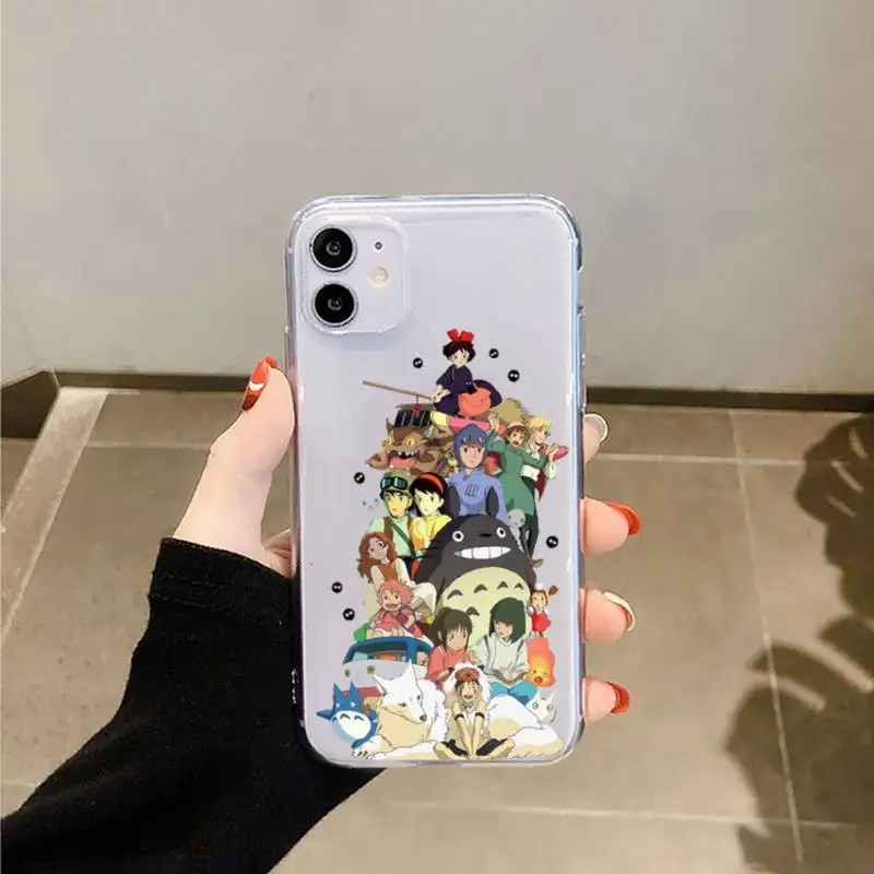 Totoro Spirited Away Ghibli Miyazaki Anime Phone Case Transparent for iPhone 6 7 8 11 12 s mini pro X XS XR MAX Plus
Totoro Spirited Away Ghibli Miyazaki Anime Phone Case Transparent for iPhone 6 7 8 11 12 s mini pro X XS XR MAX Plus