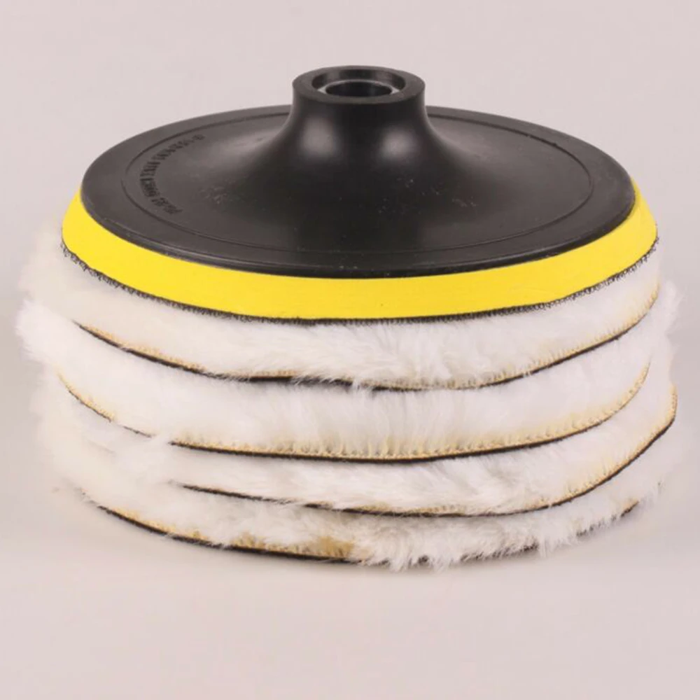 Wheel Pad 1pc Wool Bonnets 4Pcs 7Inch180mm Wool Polishing Pads 8500 RPM Buffing Backing Pad For Car Polisher Tool Furniture
Wheel Pad 1pc Wool Bonnets 4Pcs 7Inch180mm Wool Polishing Pads 8500 RPM Buffing Backing Pad For Car Polisher Tool Furniture