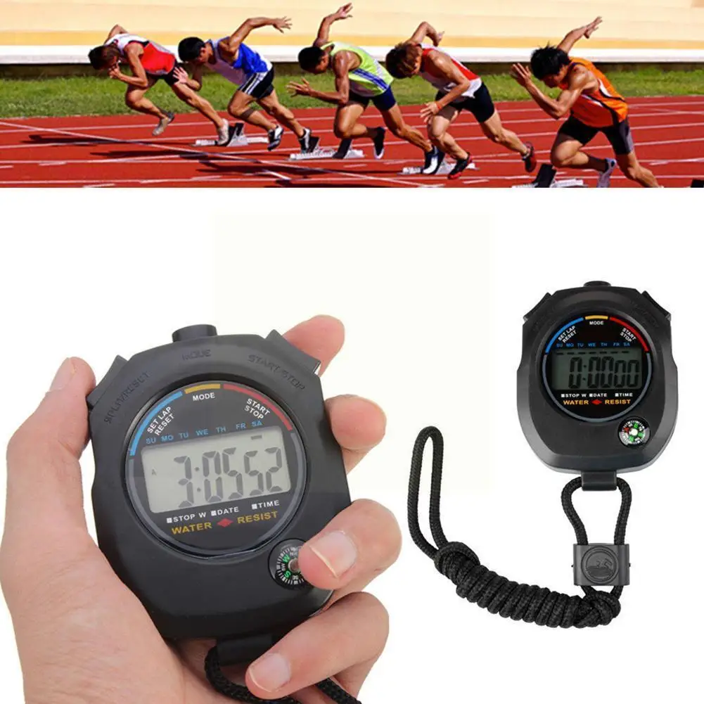 Sport Stopwatch Handheld Digital Stopwatch Timer Chronograph Waterproof Lcd Meter Sport Alarm Professional C4j1
Sport Stopwatch Handheld Digital Stopwatch Timer Chronograph Waterproof Lcd Meter Sport Alarm Professional C4j1