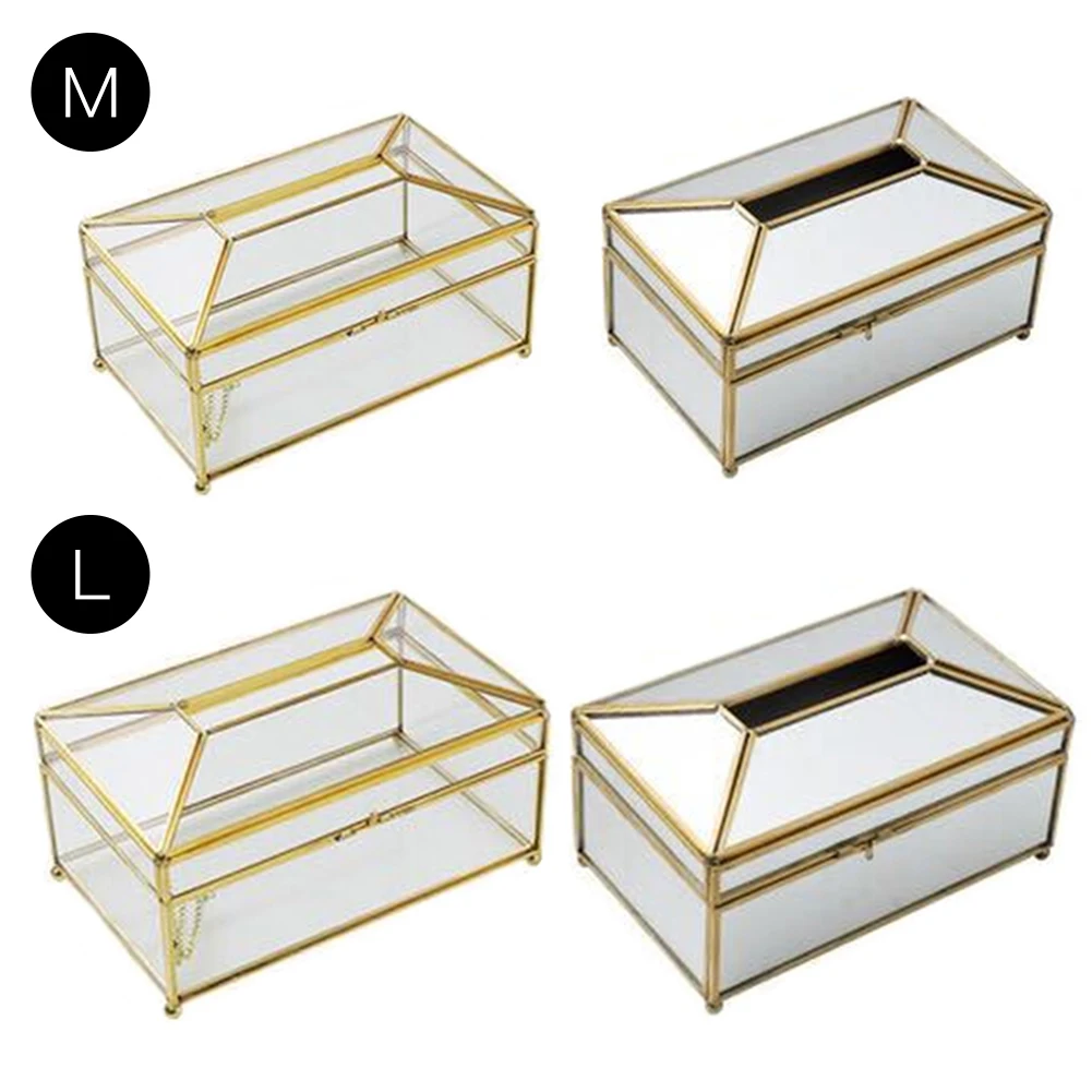 European Style Glass Tissue Box Holder Nordic Luxury Handkerchief Toilet Paper Holder Tissue Case Storage Box Living Room Decor
European Style Glass Tissue Box Holder Nordic Luxury Handkerchief Toilet Paper Holder Tissue Case Storage Box Living Room Decor