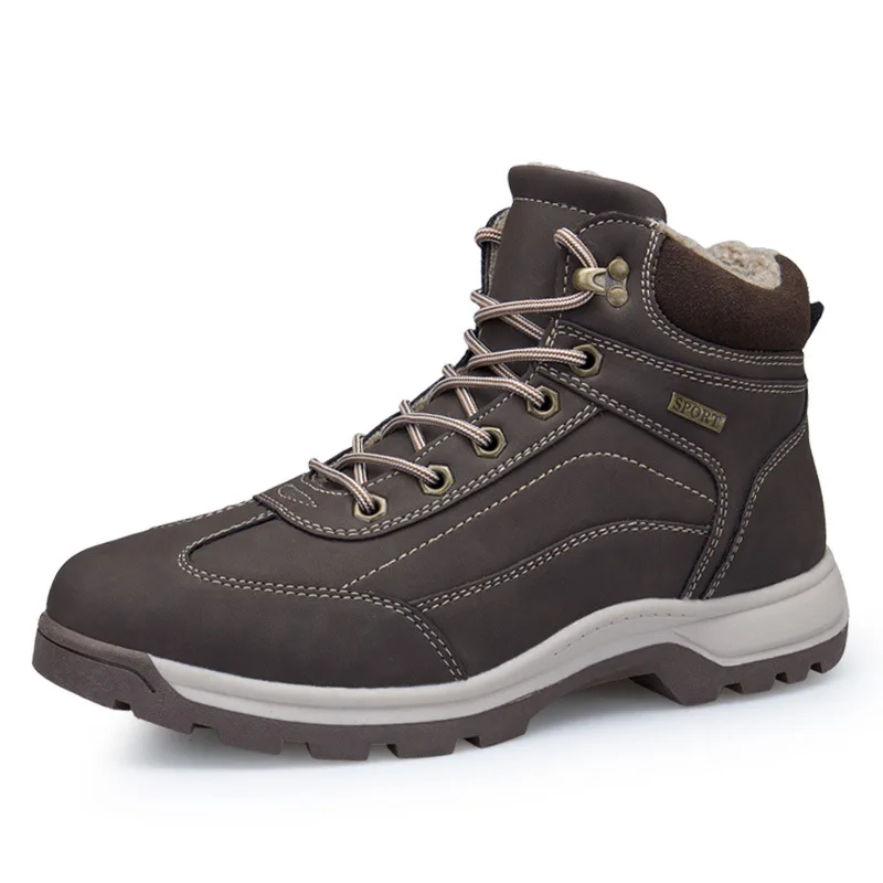 2021Winter Shoes New Autumn and Winter Outdoor Men Boots Male Hiking Boots Men's Plus Fleece Warm Boots Men High Work Boots
2021Winter Shoes New Autumn and Winter Outdoor Men Boots Male Hiking Boots Men's Plus Fleece Warm Boots Men High Work Boots