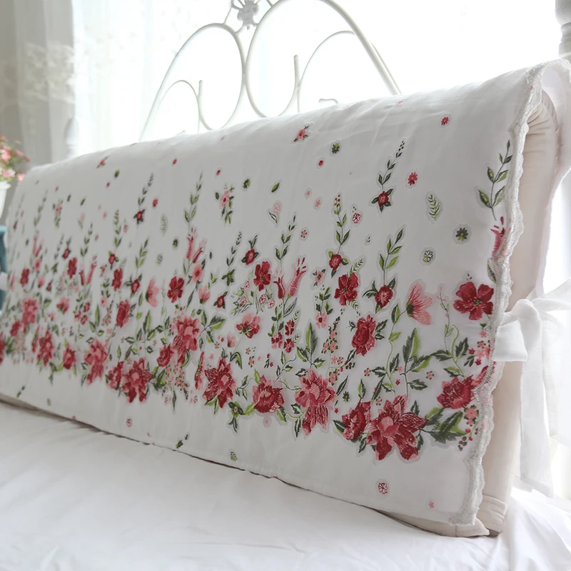 Pastoral Style Padded Bedside Cover Bed Cover Fresh And Elegant Floral Bedside Dustproof Cover Towel 
Pastoral Style Padded Bedside Cover Bed Cover Fresh And Elegant Floral Bedside Dustproof Cover Towel