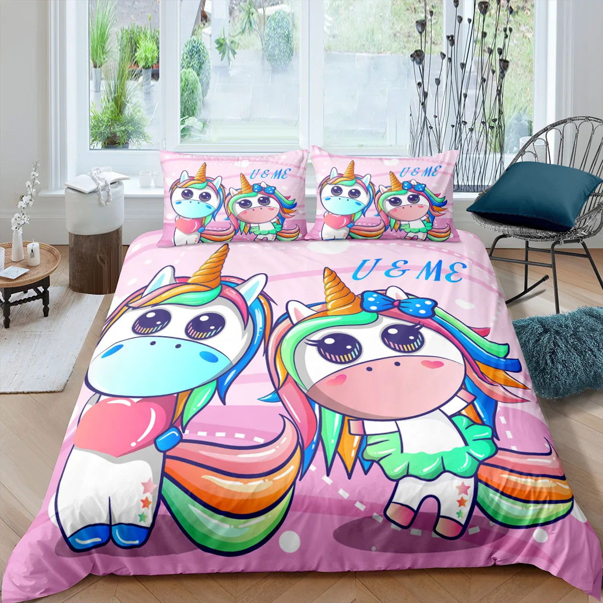Girls Lovers Unicorn Bedding Set Queen Size Girls Duvet Cover Cute Unicorn Print Duvet Cover Cartoon Bedding For Children
Girls Lovers Unicorn Bedding Set Queen Size Girls Duvet Cover Cute Unicorn Print Duvet Cover Cartoon Bedding For Children