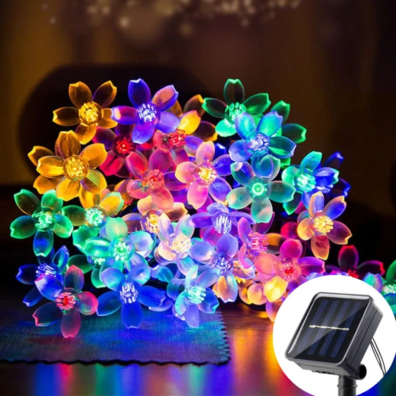 Solar String Christmas Lights Outdoor Fairy Garlands 2/8Mode Waterproof Flower Garden Blossom Lighting Wedding Home Decoration
Solar String Christmas Lights Outdoor Fairy Garlands 2/8Mode Waterproof Flower Garden Blossom Lighting Wedding Home Decoration