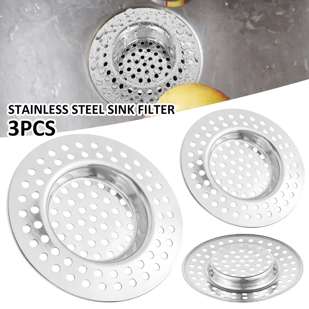 Kitchen Sink Strainer Stainless Steel Drain Hole Filter Trap Long Lasting Protection Against Clogging Bathroom Sink Accessories
Kitchen Sink Strainer Stainless Steel Drain Hole Filter Trap Long Lasting Protection Against Clogging Bathroom Sink Accessories