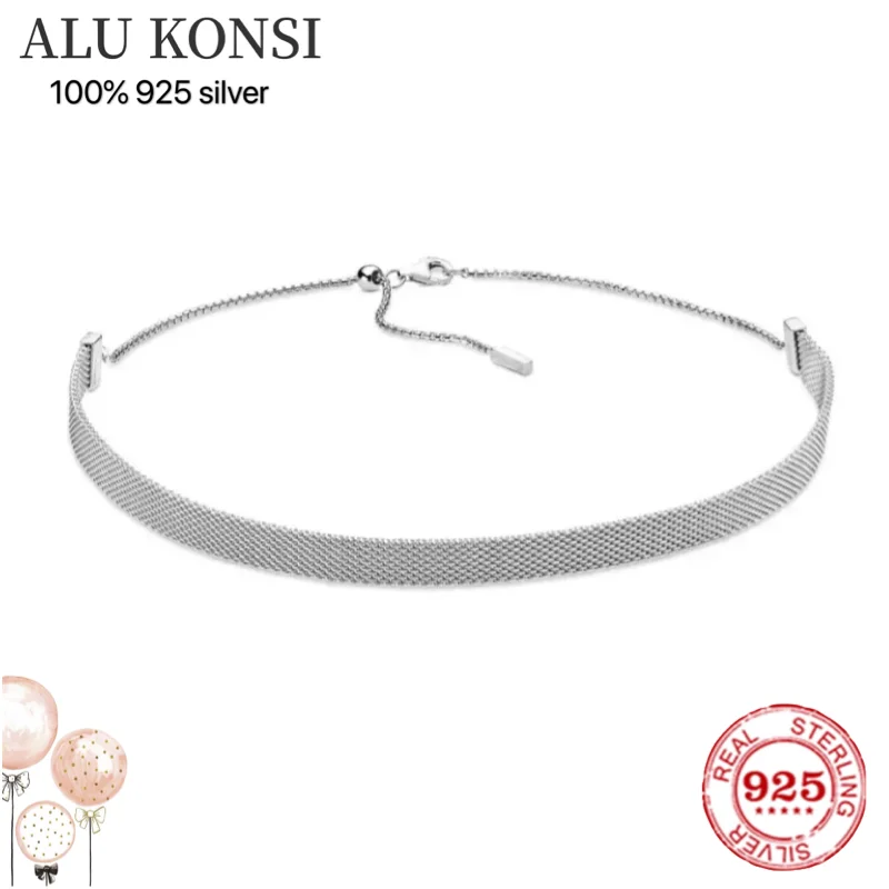 real Silver 925 Jewelry Reflexions Mesh Choker Necklace For Women Gift Fits Original Reflexions Charms
real Silver 925 Jewelry Reflexions Mesh Choker Necklace For Women Gift Fits Original Reflexions Charms