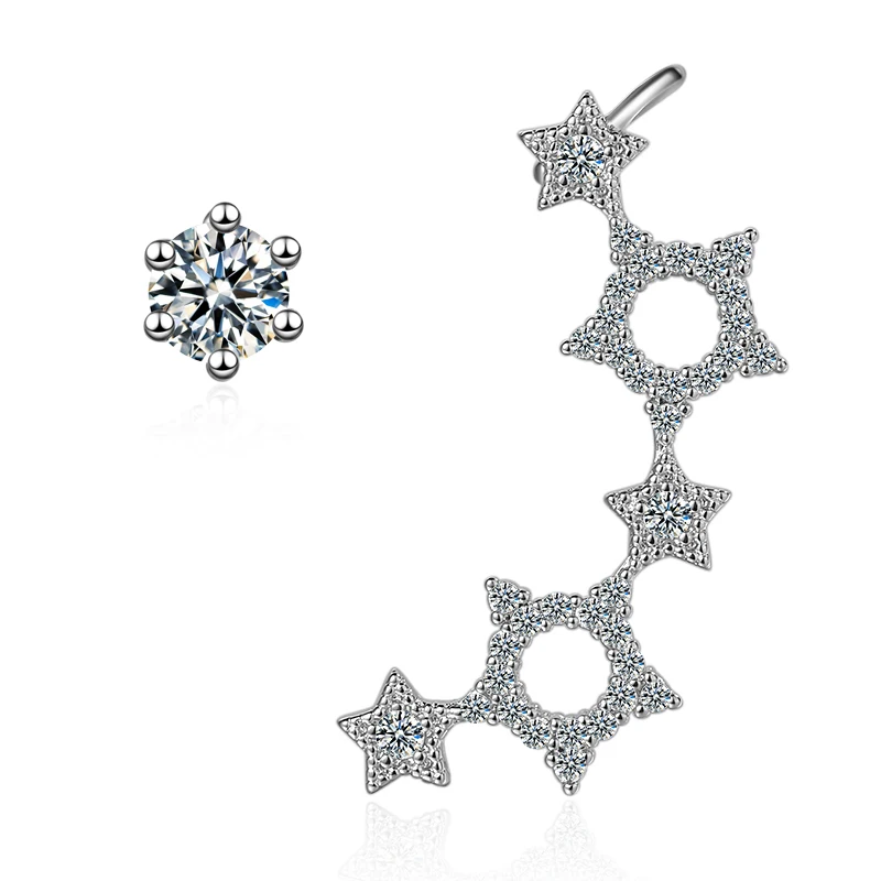 Hollow Star Pentagram Big Asymmetric Cubic Zirconia Bling Stud Earrings For Women Sweet Korean Trendy Aesthetic Jewelry SD2167
Hollow Star Pentagram Big Asymmetric Cubic Zirconia Bling Stud Earrings For Women Sweet Korean Trendy Aesthetic Jewelry SD2167