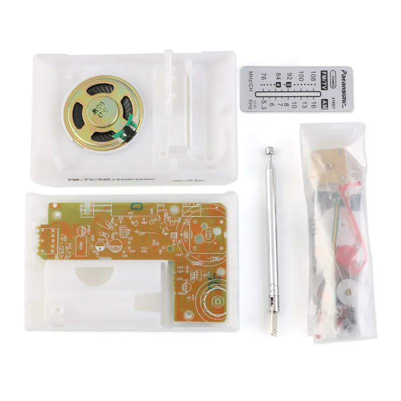 CF210SP Portable FM AM Radio Kit Wireless Electronic Production/Interesting Electronic DIY Parts
CF210SP Portable FM AM Radio Kit Wireless Electronic Production/Interesting Electronic DIY Parts