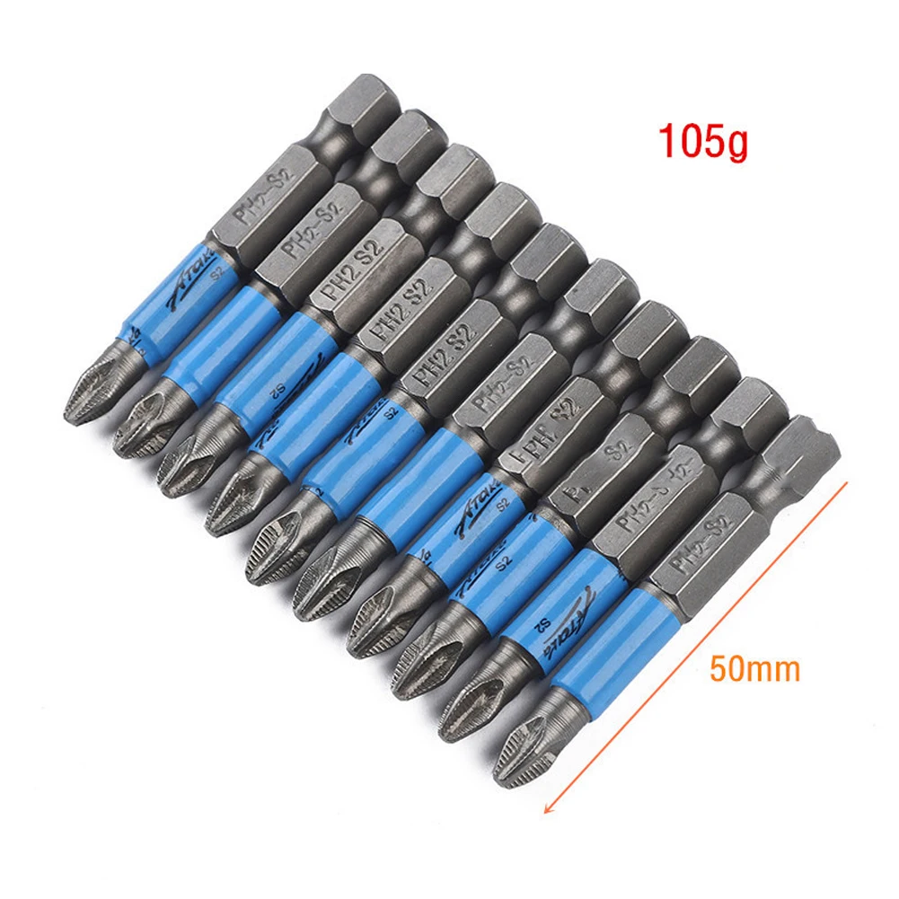 10pcs Alloy Steel Magnetic 1/4 Inch Hex Shank Anti Slip PH2 Cross Head Impact Screwdriver Drill Bits Home Hardware Tools
10pcs Alloy Steel Magnetic 1/4 Inch Hex Shank Anti Slip PH2 Cross Head Impact Screwdriver Drill Bits Home Hardware Tools