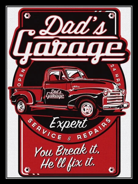 Vintage Metal Tin Sign Dad's Garage Board Decoration Plaque Art Wall Poster Bar Cafe Theater Wall Corridor Retro Decoration
Vintage Metal Tin Sign Dad's Garage Board Decoration Plaque Art Wall Poster Bar Cafe Theater Wall Corridor Retro Decoration