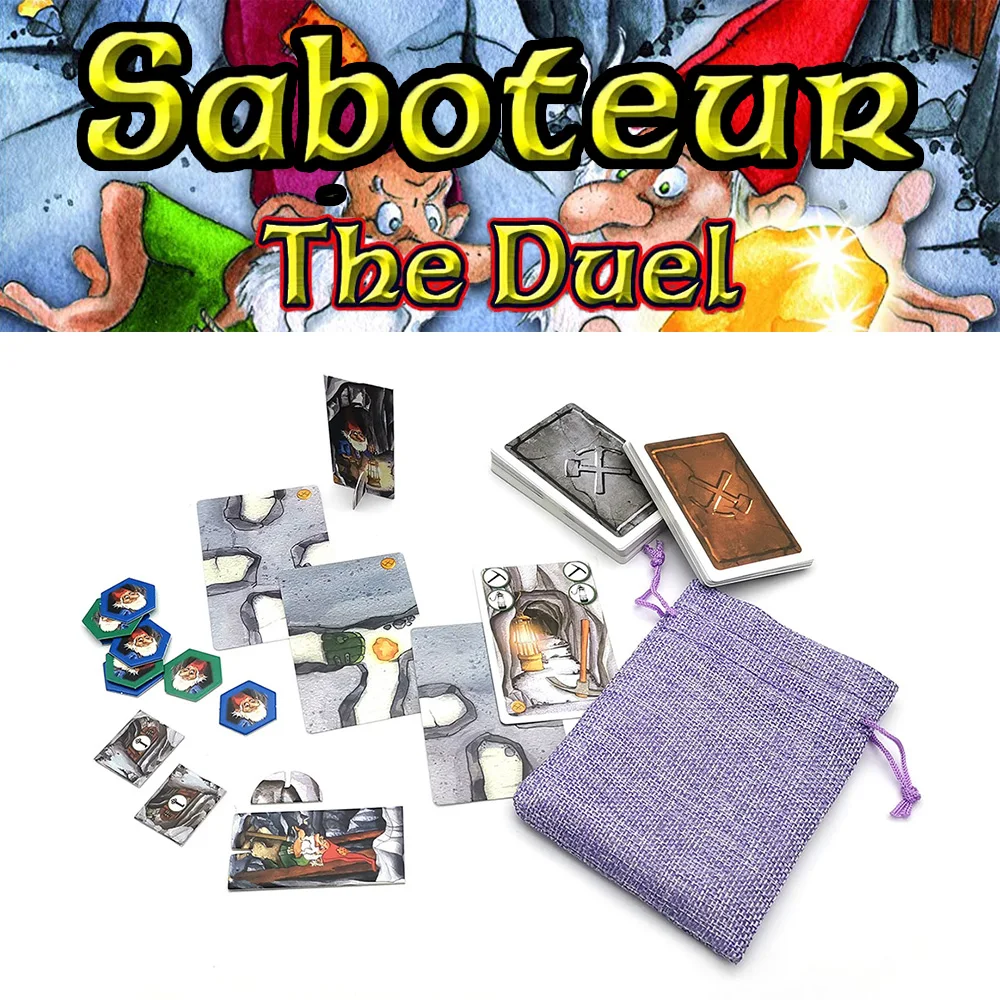 Карточная игра Saboteur the duel, семейвечерние, jogos de tabuleiro, карликовые майнеры, игральные карты, настольные, игра для 2 игроков, игра для путешествий
Карточная игра Saboteur the duel, семейвечерние, jogos de tabuleiro, карликовые майнеры, игральные карты, настольные, игра для 2 игроков, игра для путешествий