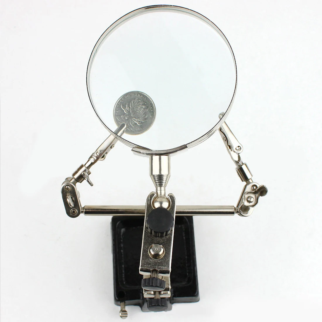 Desktop Magnifier Welding Magnifying Glass with 5 LED Auxiliary Clip Loupe Third Hand Soldering Repair Tool 2.5X, 7.5X, 10X Lens
Desktop Magnifier Welding Magnifying Glass with 5 LED Auxiliary Clip Loupe Third Hand Soldering Repair Tool 2.5X, 7.5X, 10X Lens