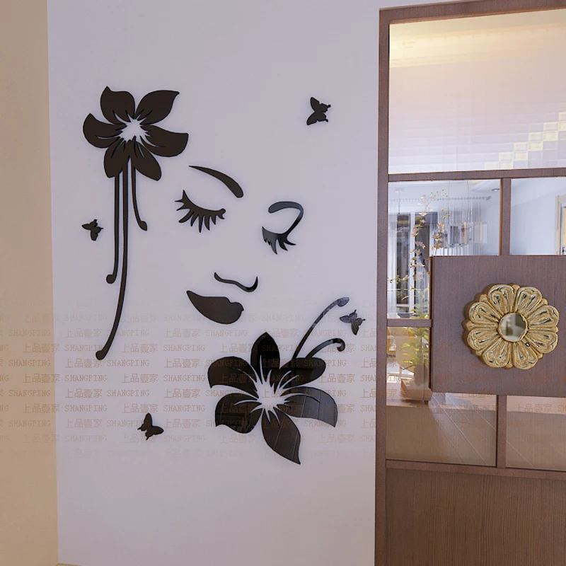 New arrival Women Flowers Acrylic 3d Mirror Wall Stickers Creative Bedroom TV backdrop Decoration DIY Art Home decoration
New arrival Women Flowers Acrylic 3d Mirror Wall Stickers Creative Bedroom TV backdrop Decoration DIY Art Home decoration