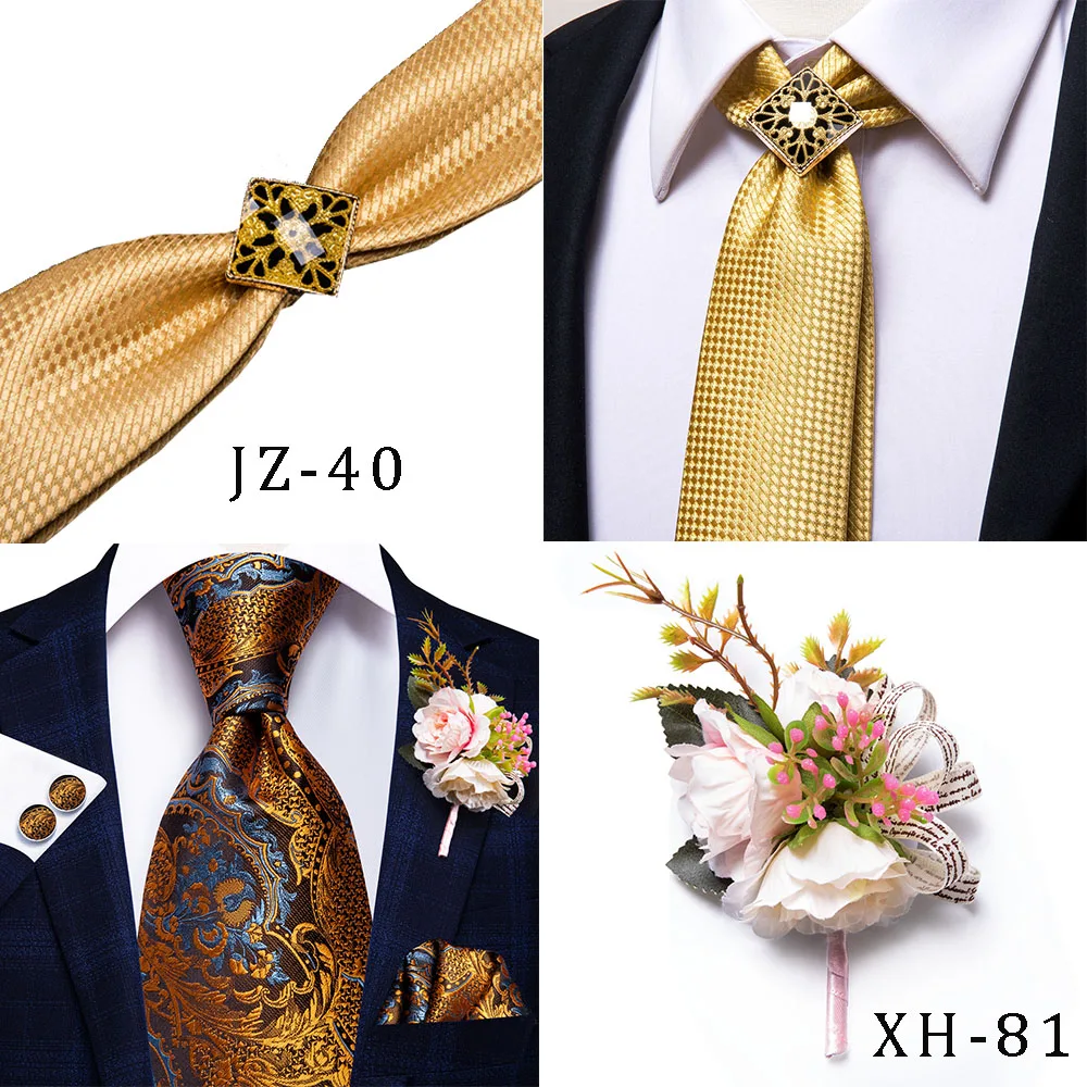 Hi-Tie персиковый розовый однотонный Шелковый Свадебный галстук для мужчин подарок