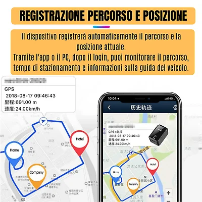 LOCALIZZATORE SATELLITARE мини GPS трекер registerazione VOCALE GSM GPRS авто | Аксессуары для одежды