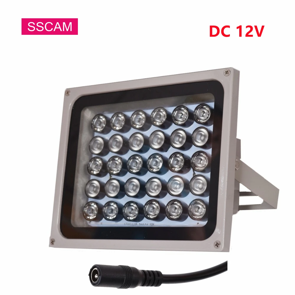 DC 12V Infrared CCTV Filling Filled IR Leds Light Waterproof 90 Degrees Illuminator Lamp for Security System 45/90/120 Degree
DC 12V Infrared CCTV Filling Filled IR Leds Light Waterproof 90 Degrees Illuminator Lamp for Security System 45/90/120 Degree